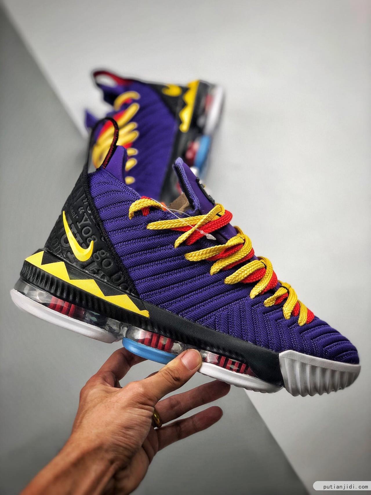 纯原 实战Nike Lebron XVI  湖人紫 勒布朗詹姆斯16代  #独家原厂Battleknit 2.0科技鞋面