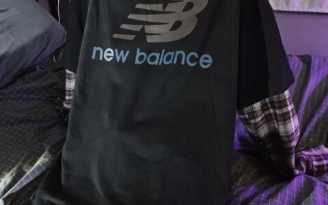 新百伦New Balance假两件格子长袖