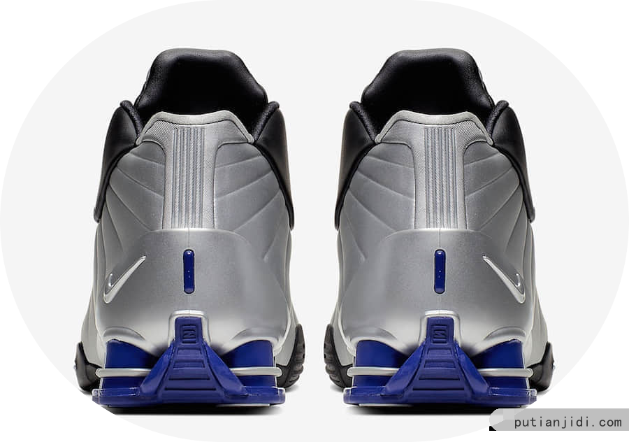 具有未来科幻感的Nike Shox BB4实战利器预计将于8月9日发售！ 货号：AT7843-001插图4