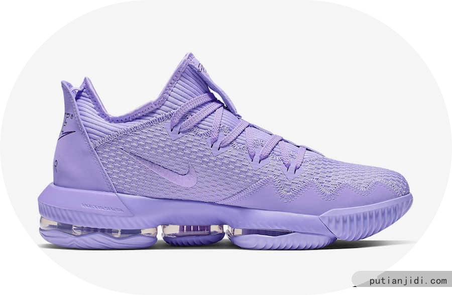 马卡龙紫的Nike LeBron 16 Low你见过吗！简直不要太治愈！ 货号：CI2668-500插图3