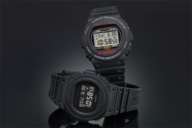G-SHOCK 传奇 80 时代前期型号 DW-5700C ，做为 35 周年纪念的纪念手表系列产品