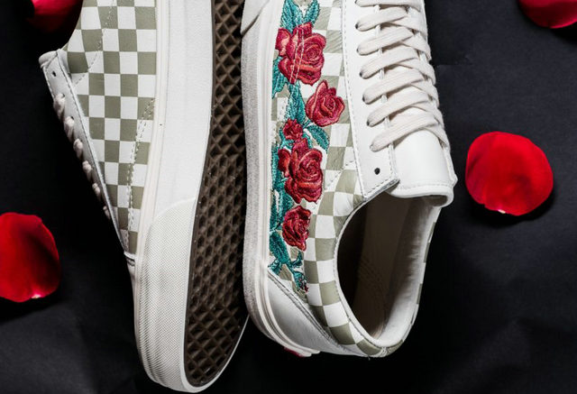 Vans DX 公布 2018 春天 Rose Embroidery 系列产品，玫瑰花 x 棋盘格的联名?