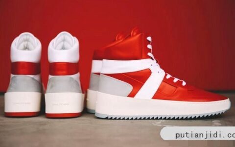 美国高街潮牌Fear of God「Basketball Sneaker」红白拼色系列产品宣布登场