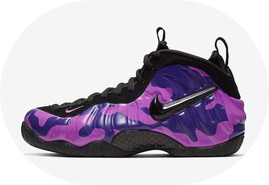 紫迷彩喷泡！酷炫十足！Nike Air Foamposite Pro“Purple Camo”后天出售！ 货号：624041-012插图1