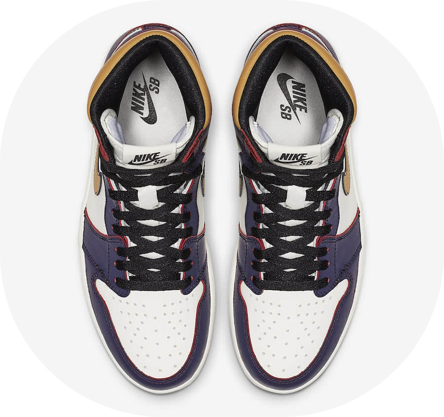 耐克联名乔丹高帮篮球鞋Nike SB x Air Jordan 1“LA to Chicago”行将补货！ 货号：CD6578-507_中国最牛的卖潮鞋