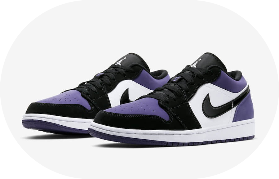 Air Jordan 1低帮版别“Court Purple”你爱了吗？此款配色估计在2019年夏日出售！ 货号：553558-125_潮鞋宇哥