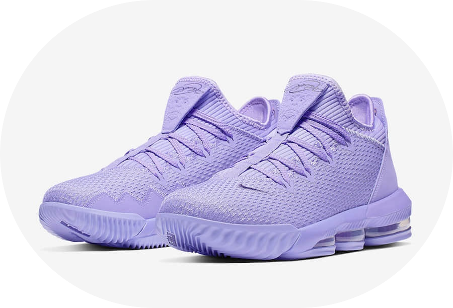 马卡龙紫的Nike LeBron 16 Low你见过吗！几乎不要太治好！ 货号：CI2668-500插图