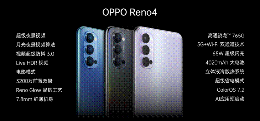 OPPO Reno4系列正式发布：深耕5G视频手机赛道，主打超级夜景视频_电商潮鞋app盈利模式